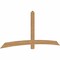 Ekena Millwork Bellingham Timber Gable Bracket, Western Red Cedar, 108"W x 45"H x 1 1/2"D x 5 1/2"F, 10/12 Pitch GBW108X45X0206BEL00SWR - alternate 3